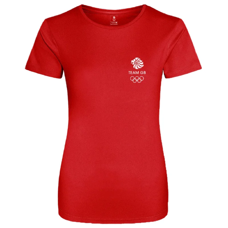 Team GB Everyday Active Women's Red UV T-ShirtSporty Tee