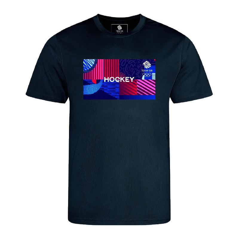 Team GB Hockey Technical T-ShirtPatterned Tee