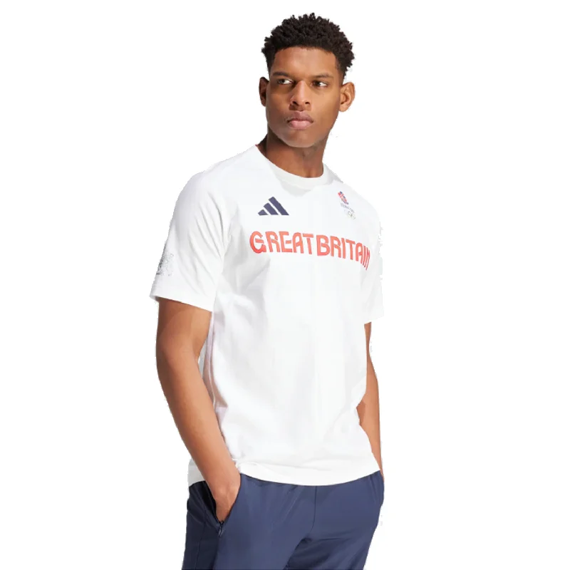 adidas Team GB Men's Podium T-ShirtZippered Tee