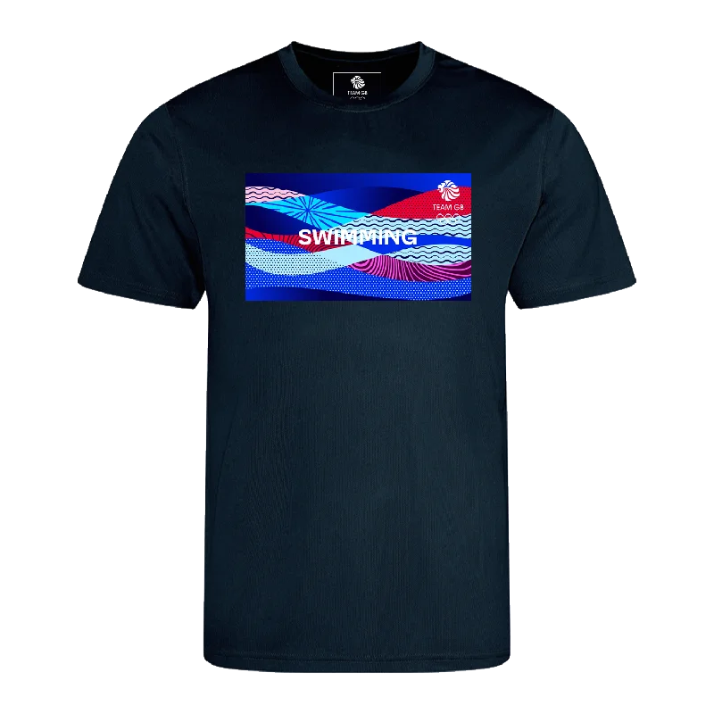 Team GB Swimming Technical T-ShirtPatchwork Tee