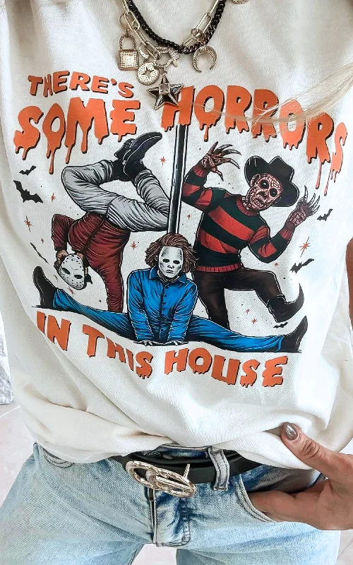 There's Some Horrors In this House Garment Dyed Graphic T-shirt - FINAL SALEAbstract Tee