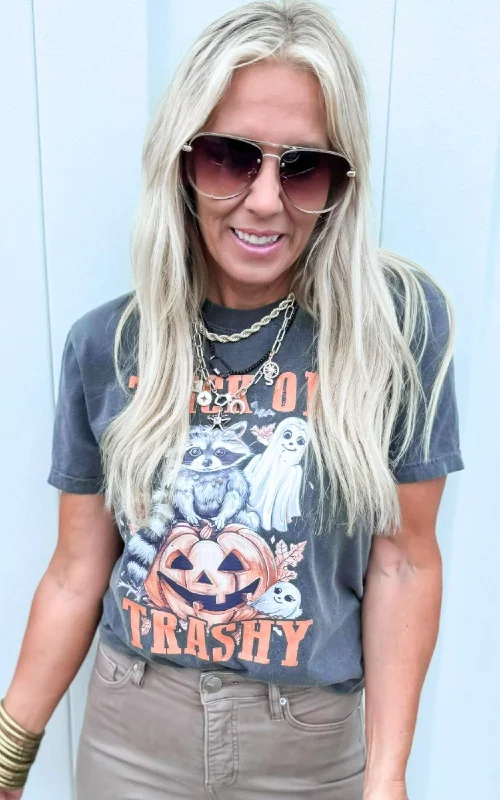 Trick or Trashy Garment Dyed Graphic T-shirt - Final SaleStrapped Tee