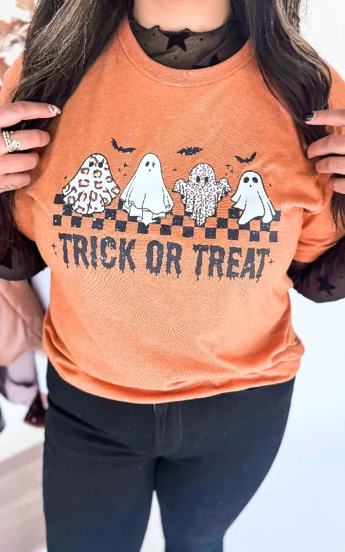 Trick Or Treat Graphic T-shirt - Final SaleV-Neck Tee