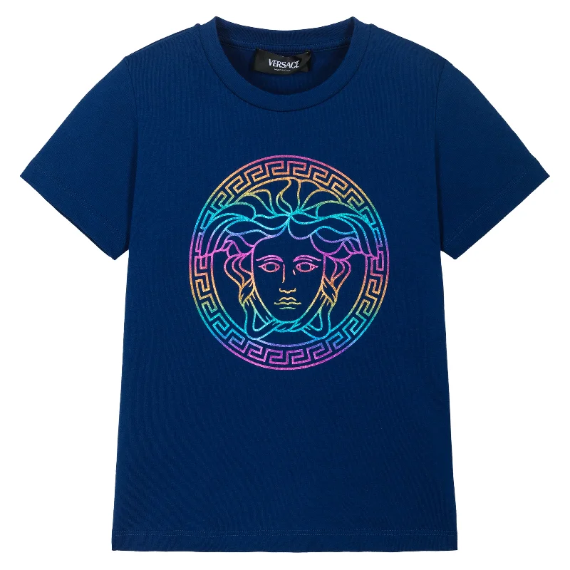 Blue Medusa Cotton T-ShirtLimited Edition Tee