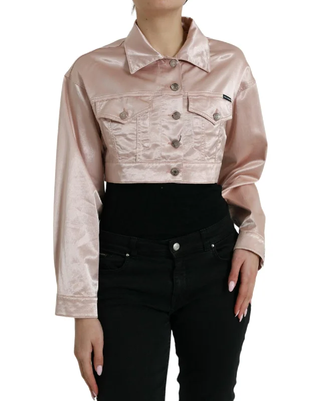 Dolce & Gabbana  Women's Cropped Satin JacketCroptopstartup