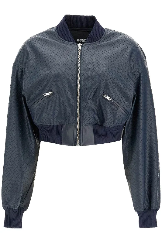 Rotate Women's Cropped Bomber Jacket With BraidedCroptopsoft