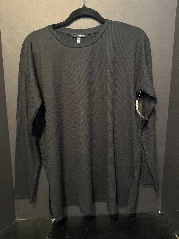 Eileen Fisher Thin Long Sleeve Ribbed Top - small