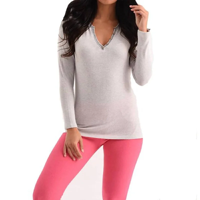 French Kyss - Jackson Long Sleeve Kashmira Top