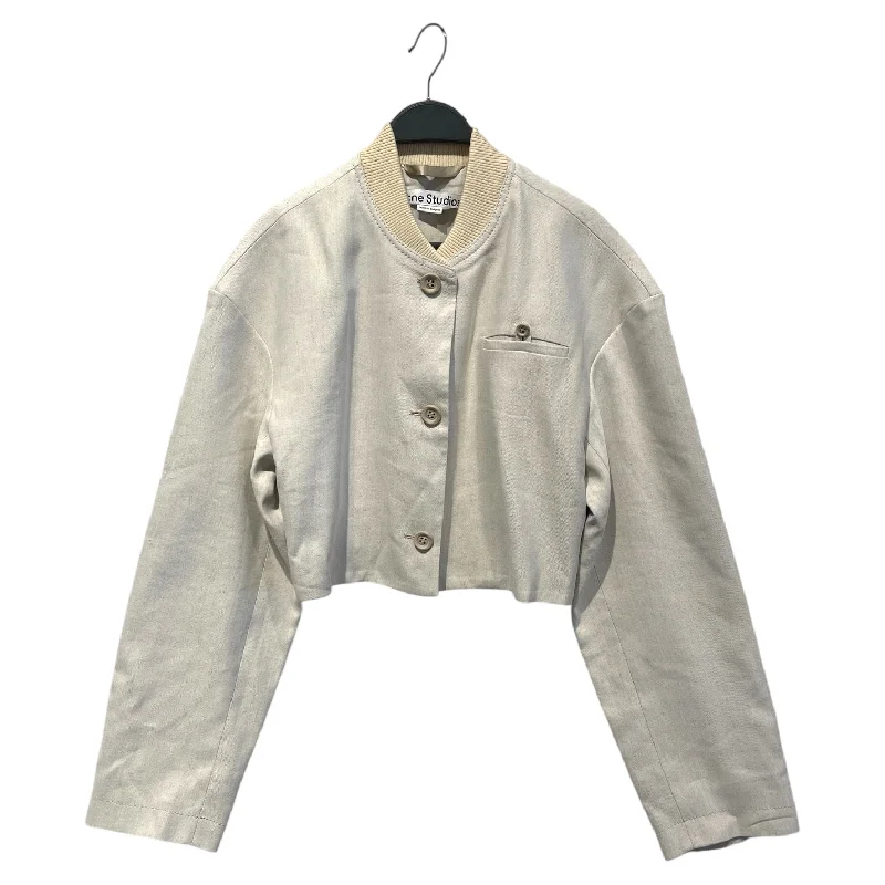 Acne Studios/Jacket/38/Linen/BEG/cropped bomberCroptopbreathable